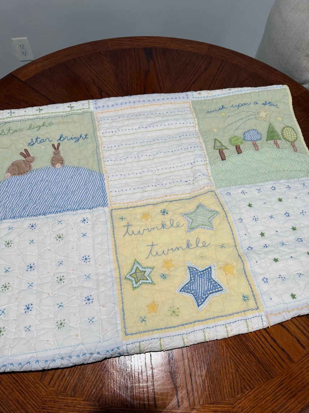 Pottery Barn Kids Toddler Twinkle Twinkle Little Star Quilt Throw Blanket
